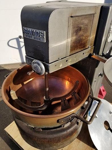 Used SAVAGE BROS S-48 Fire Mixer Mixing Kettle Caramel and Confection
