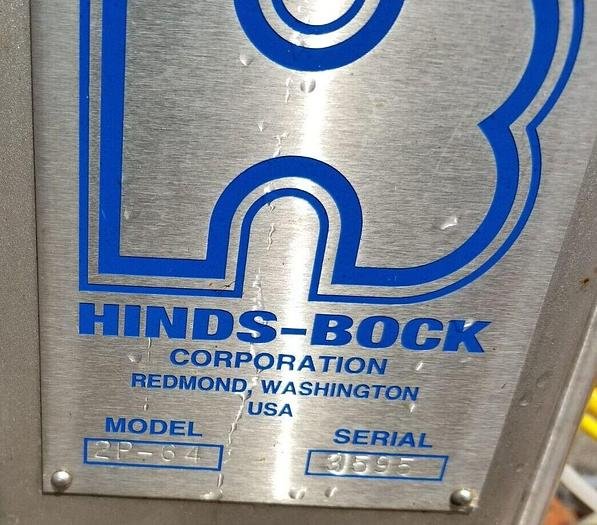 Used HINDS-BOCK DEPOSITOR Filler Machine MODEL 2P-64