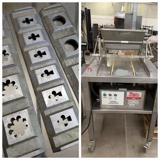 Used RHODES Kook-E-King AUTOMATIC Cookie Dough Depositing Machine + 3 DIES