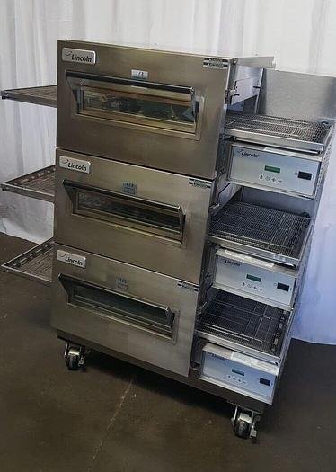Used LINCOLN Impinger 1132 Electric Triple Conveyor Oven