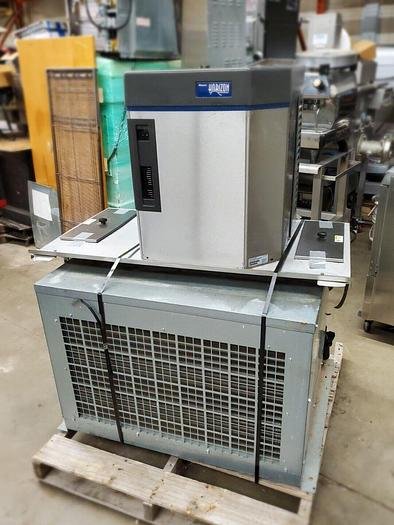 Used FOLLETT 1000 LB Chewblet Ice Maker + FOLLETT  700LB Ice Storage Bin + Condenser